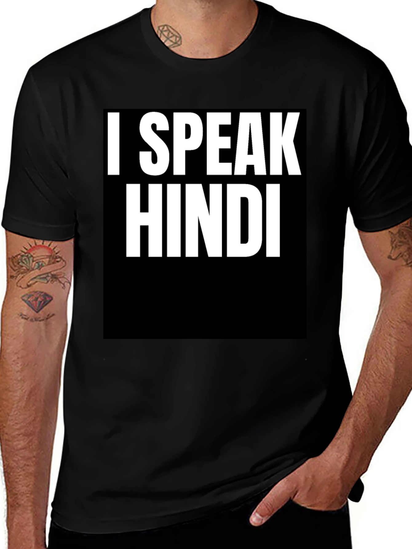 I Speak Hindi T-Shirt - Bold Statement Tee