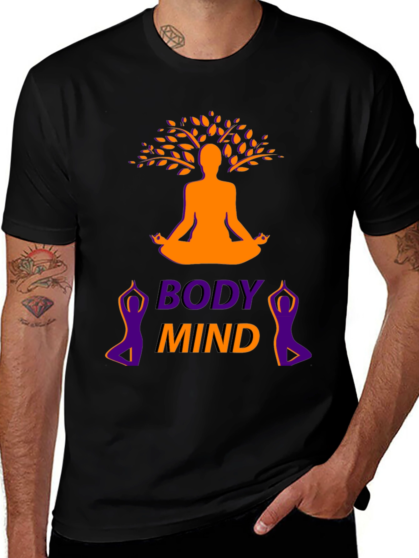 Body Mind Yoga Graphic T-Shirt