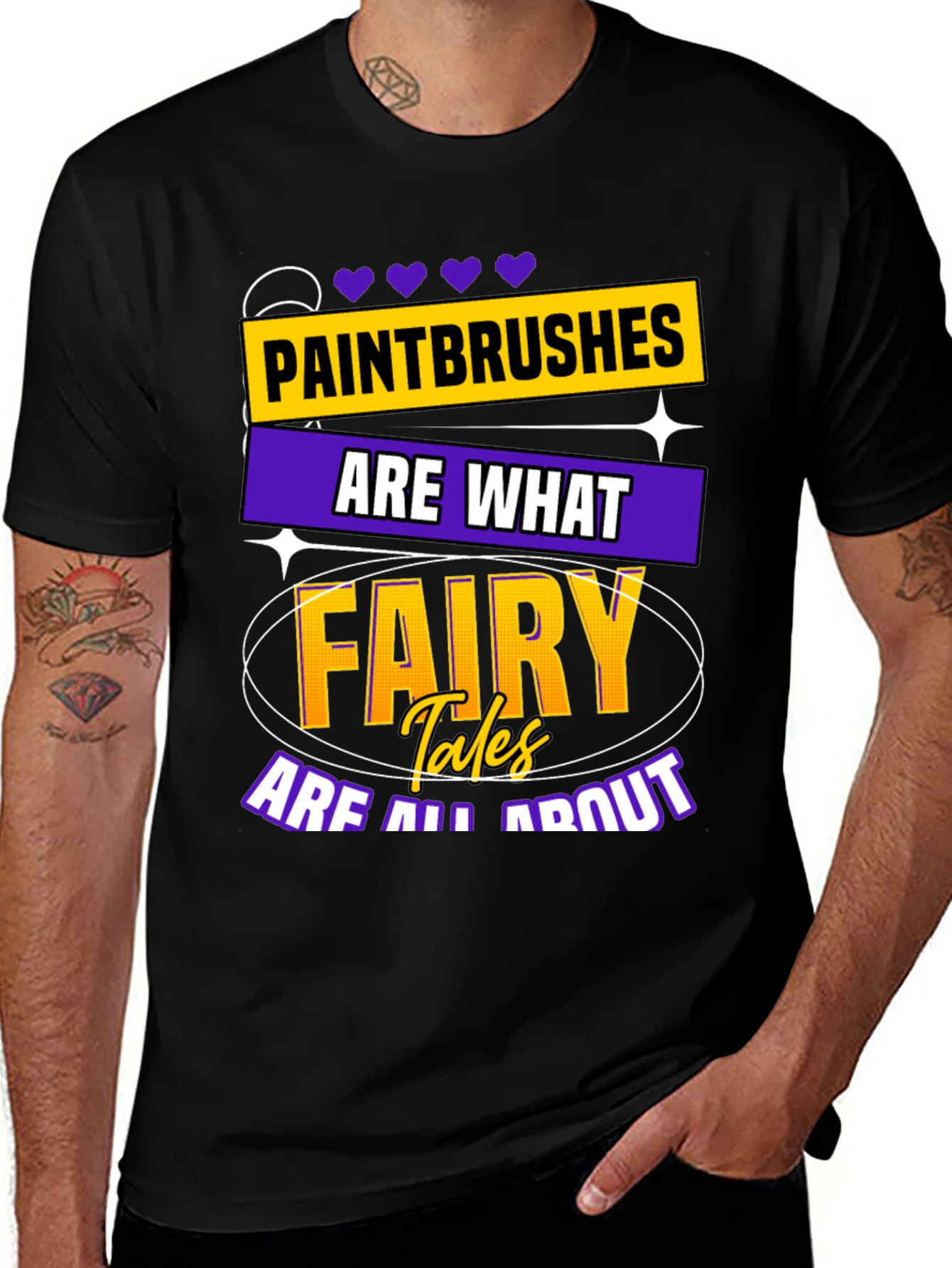 Variant 28 of Paintbrushes Fairy Tales Graphic T-Shirt