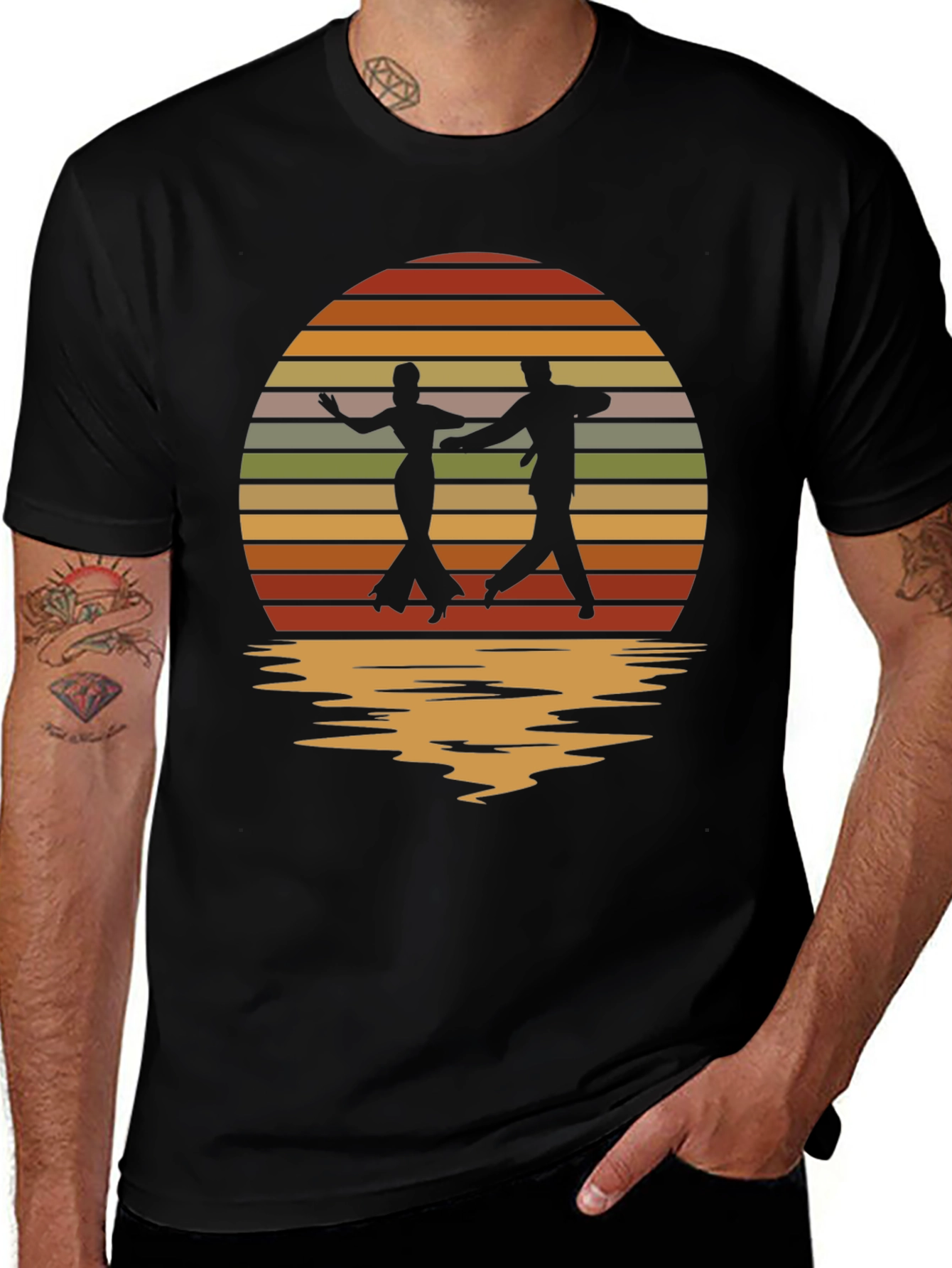 Variant 19 of Retro Dance Silhouette T-Shirt