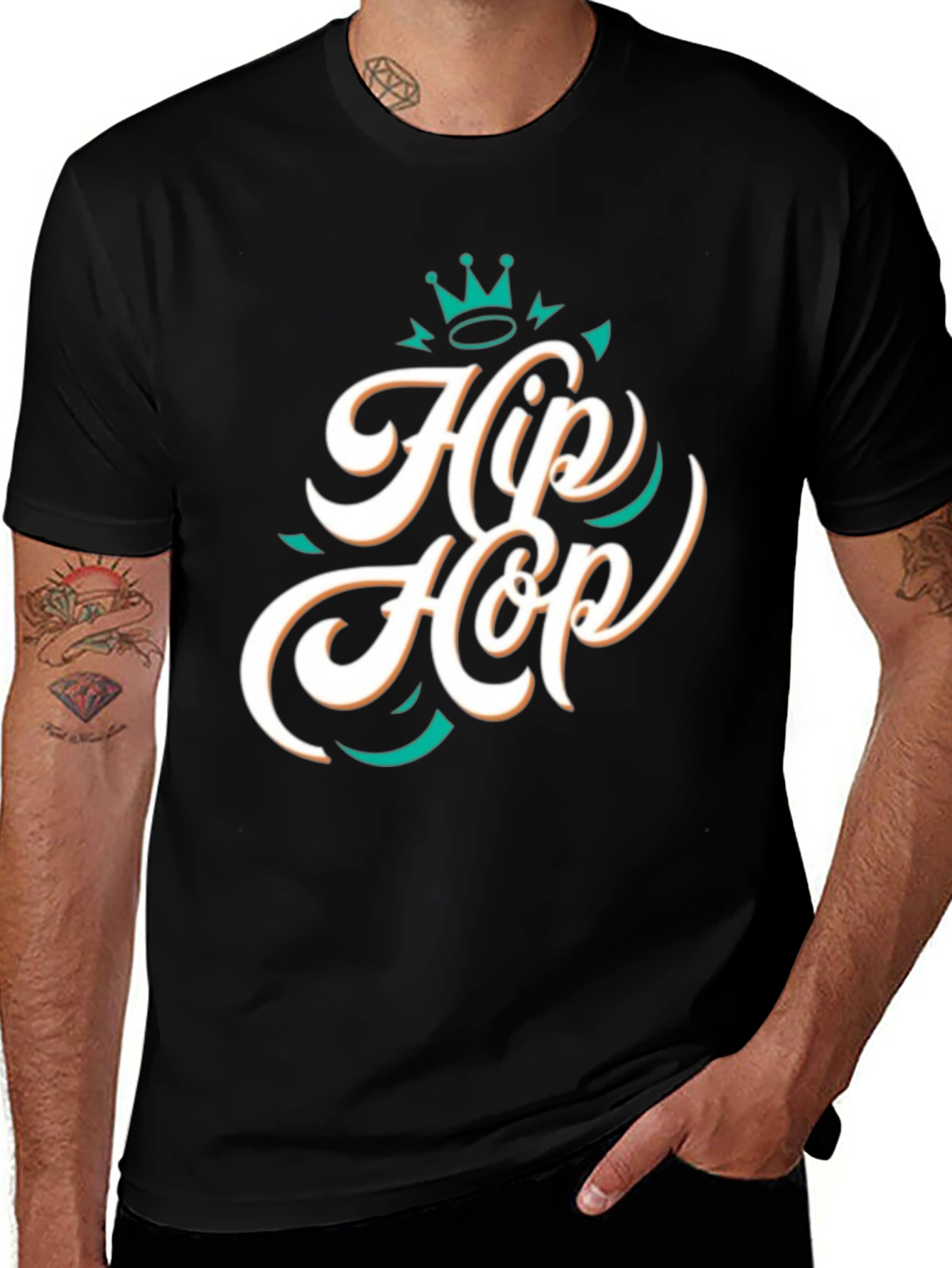 Variant 28 of Hip Hop Graphic Print T-Shirt