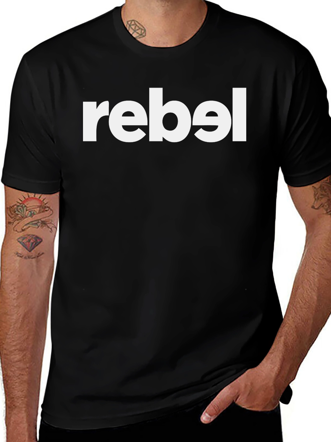 Black Rebel Graphic Tee - Bold Statement Shirt main image