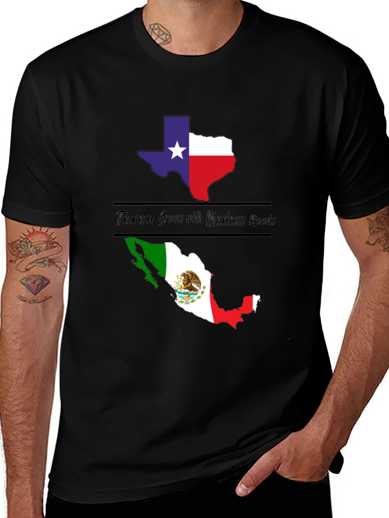 Texan Grown with Mexican Roots Graphic Tee