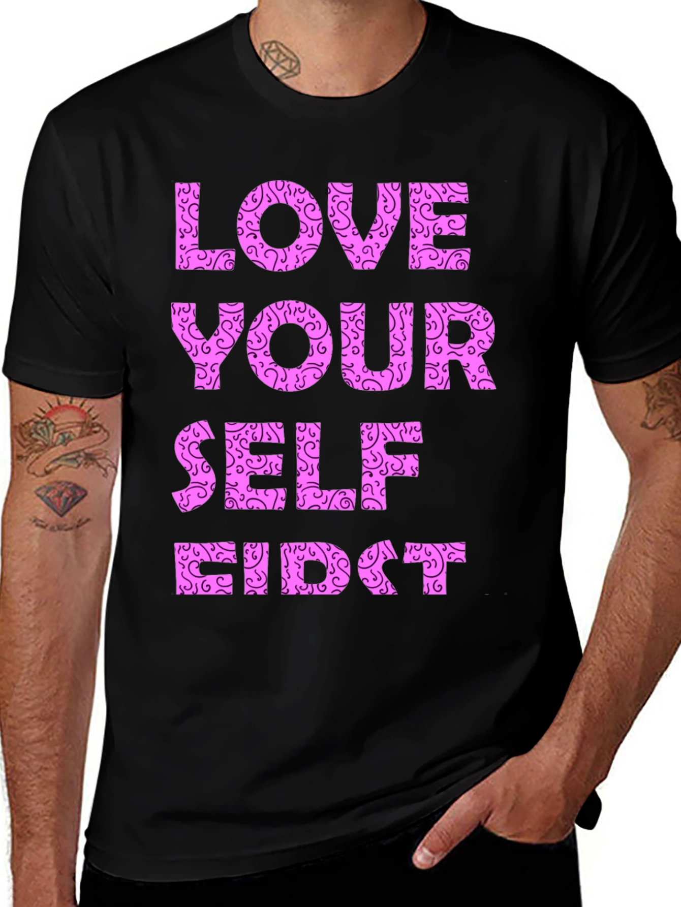 Variant 20 of Love Yourself First Graphic T-Shirt