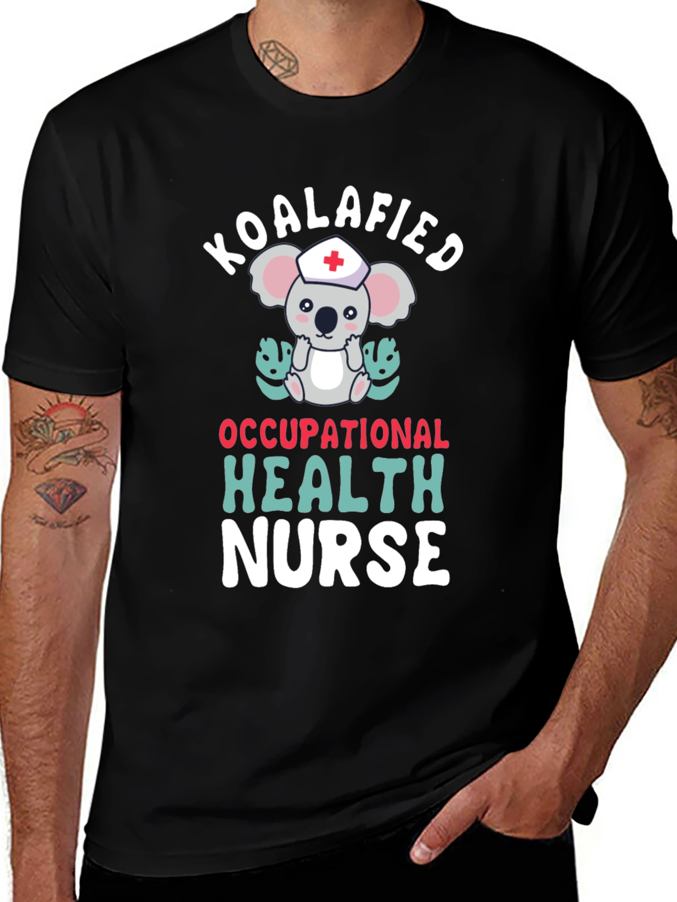 Variant 9 of Koalafied Occupational Health Nurse T-Shirt