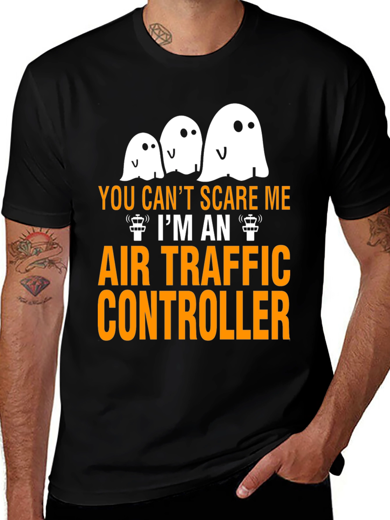 Variant 3 of Air Traffic Controller Halloween T-Shirt
