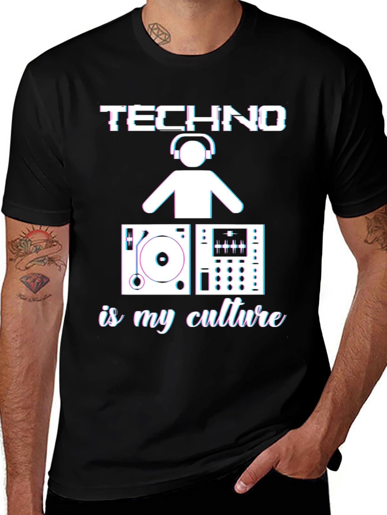 Variant 21 of Techno is My Culture T-Shirt DJ Music Lover