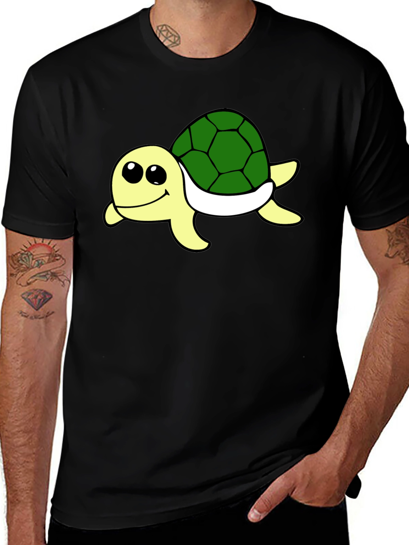 Variant 7 of Cute Turtle Graphic T-Shirt