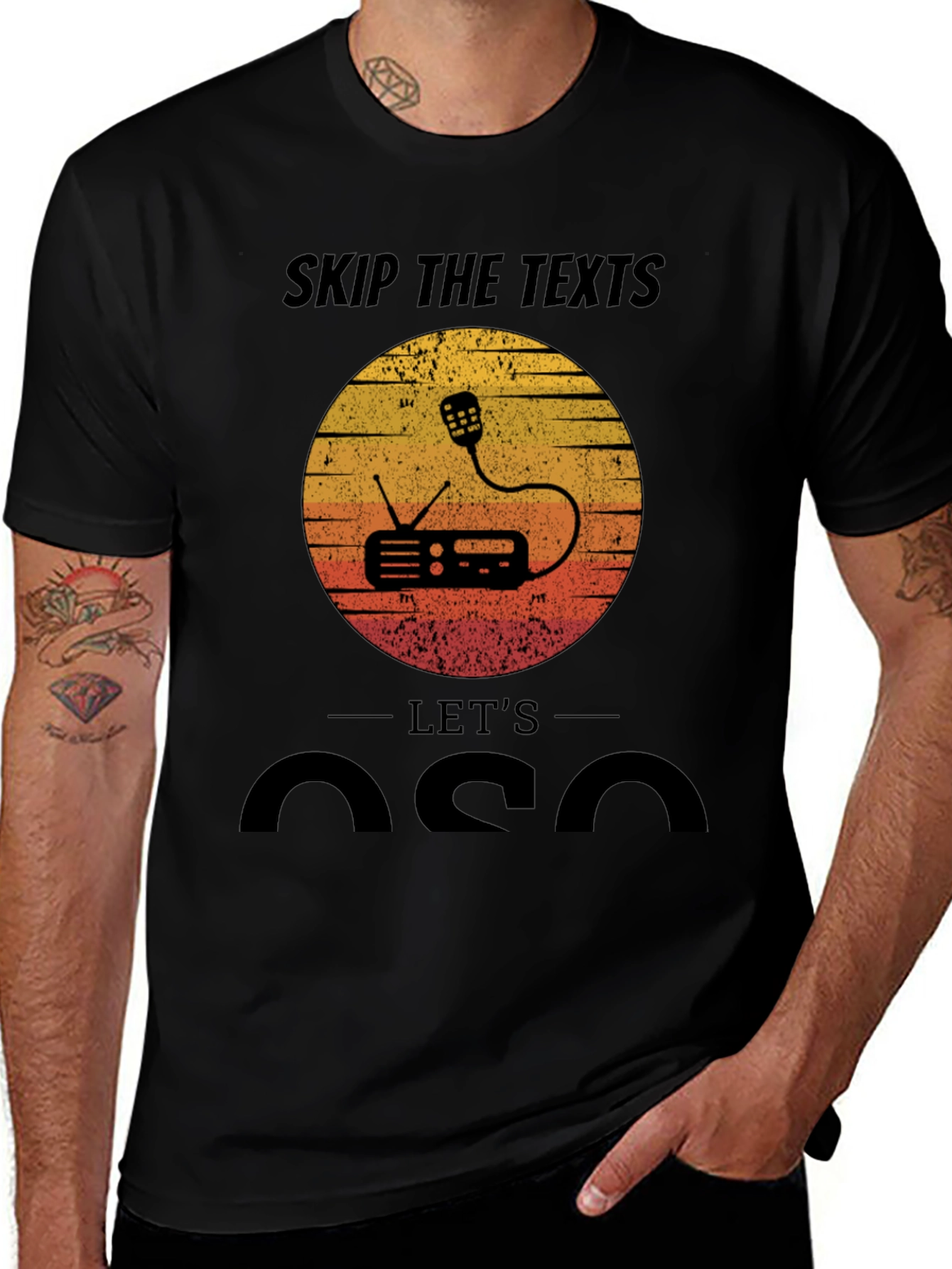 Ham Radio T-Shirt - Skip the Texts Let's QSO