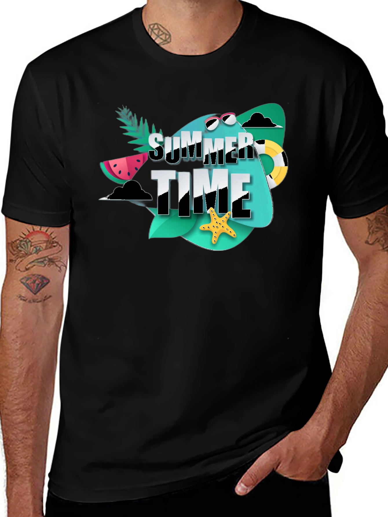 Summer Time Graphic Tee - Beach Vacation Ready