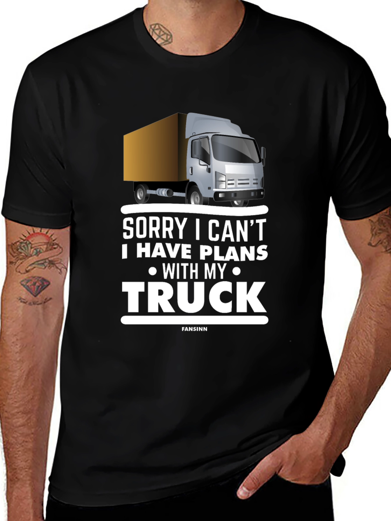Variant 6 of Sorry I Can't I Have Plans With My Truck T-Shirt