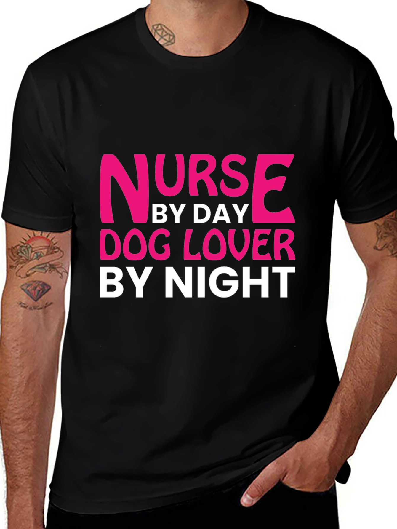 Nurse By Day Dog Lover By Night T-Shirt