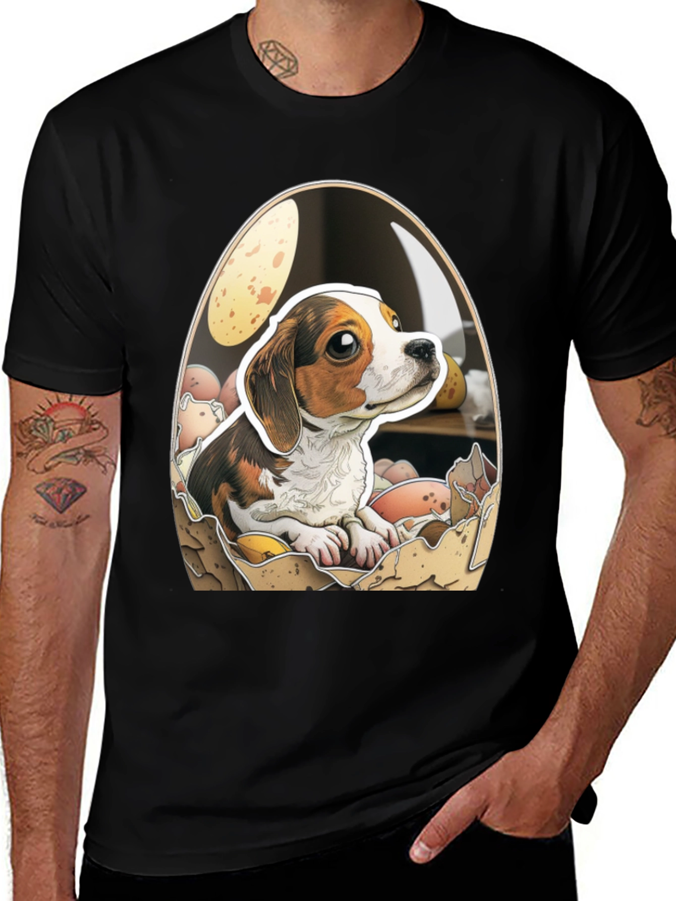 Variant 16 of Eggcellent Beagle T-Shirt