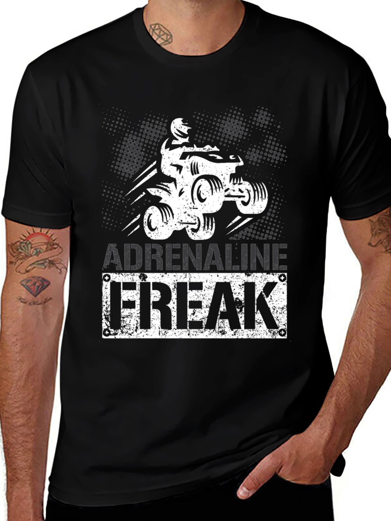Variant 9 of Adrenaline Freak ATV T-Shirt - Off Road Thrills