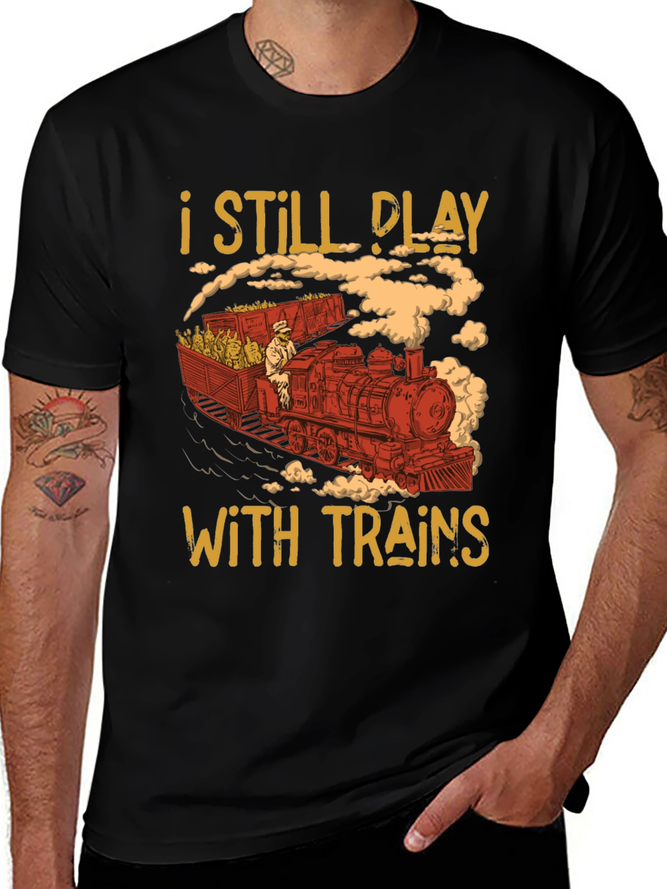 I Still Play With Trains Graphic Tee