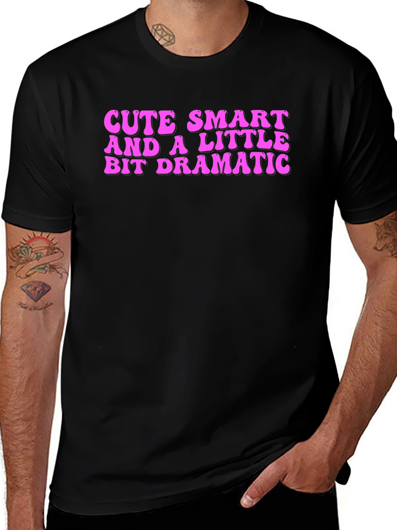 Variant 27 of Cute Smart Dramatic T-Shirt - Black