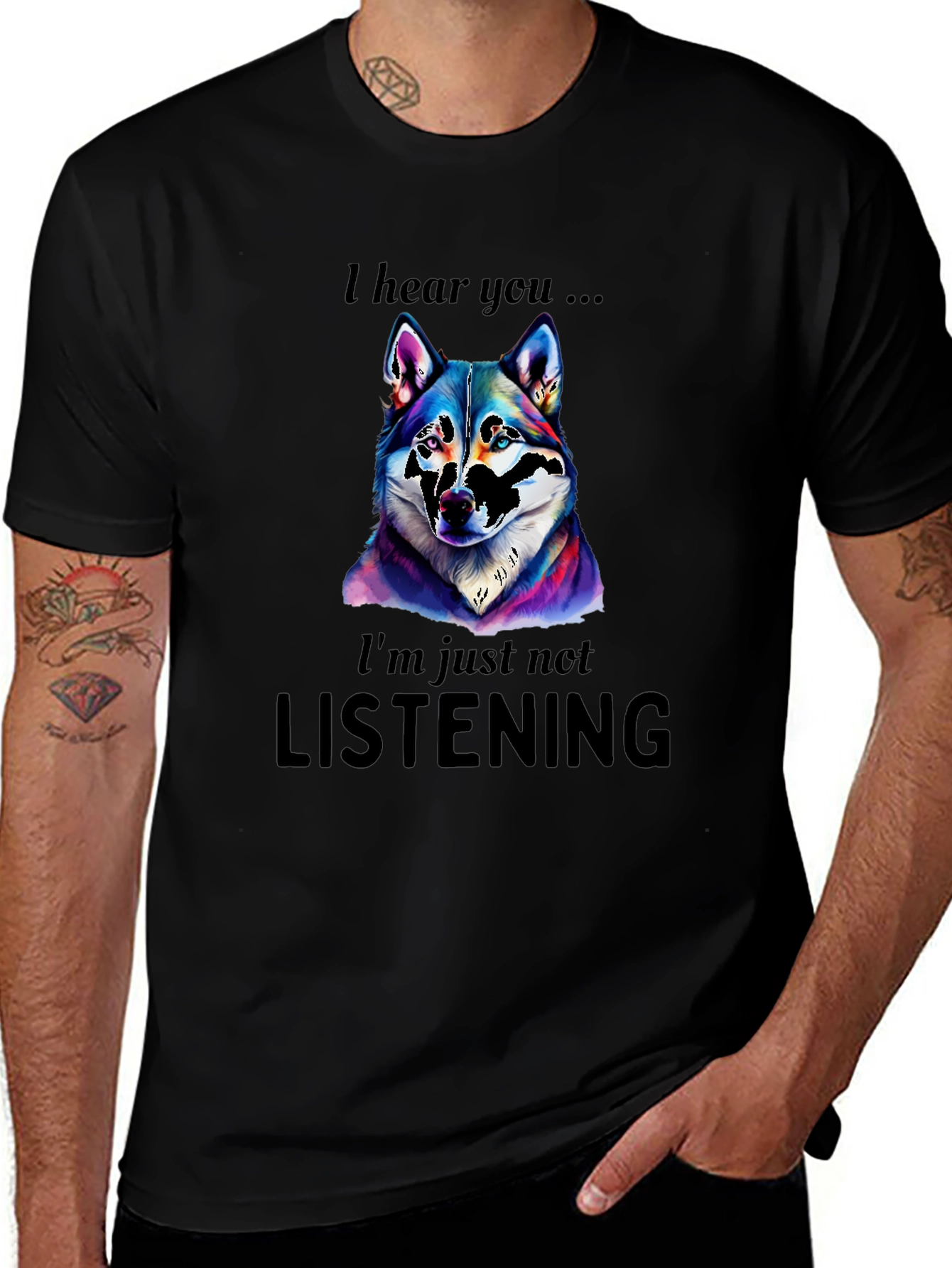 Variant 30 of I Hear You, I'm Just Not Listening T-Shirt