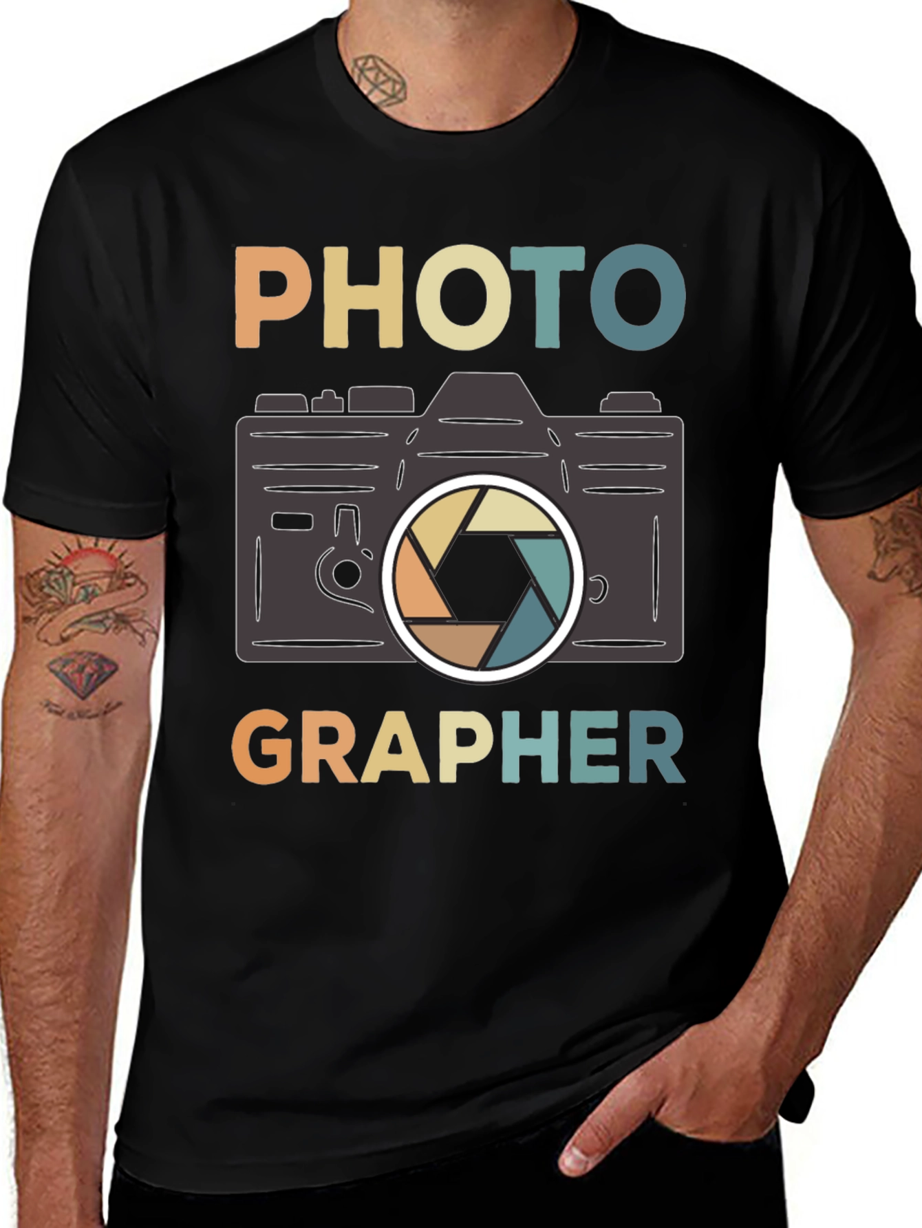 Variant 29 of Photographer Retro Camera Graphic T-Shirt