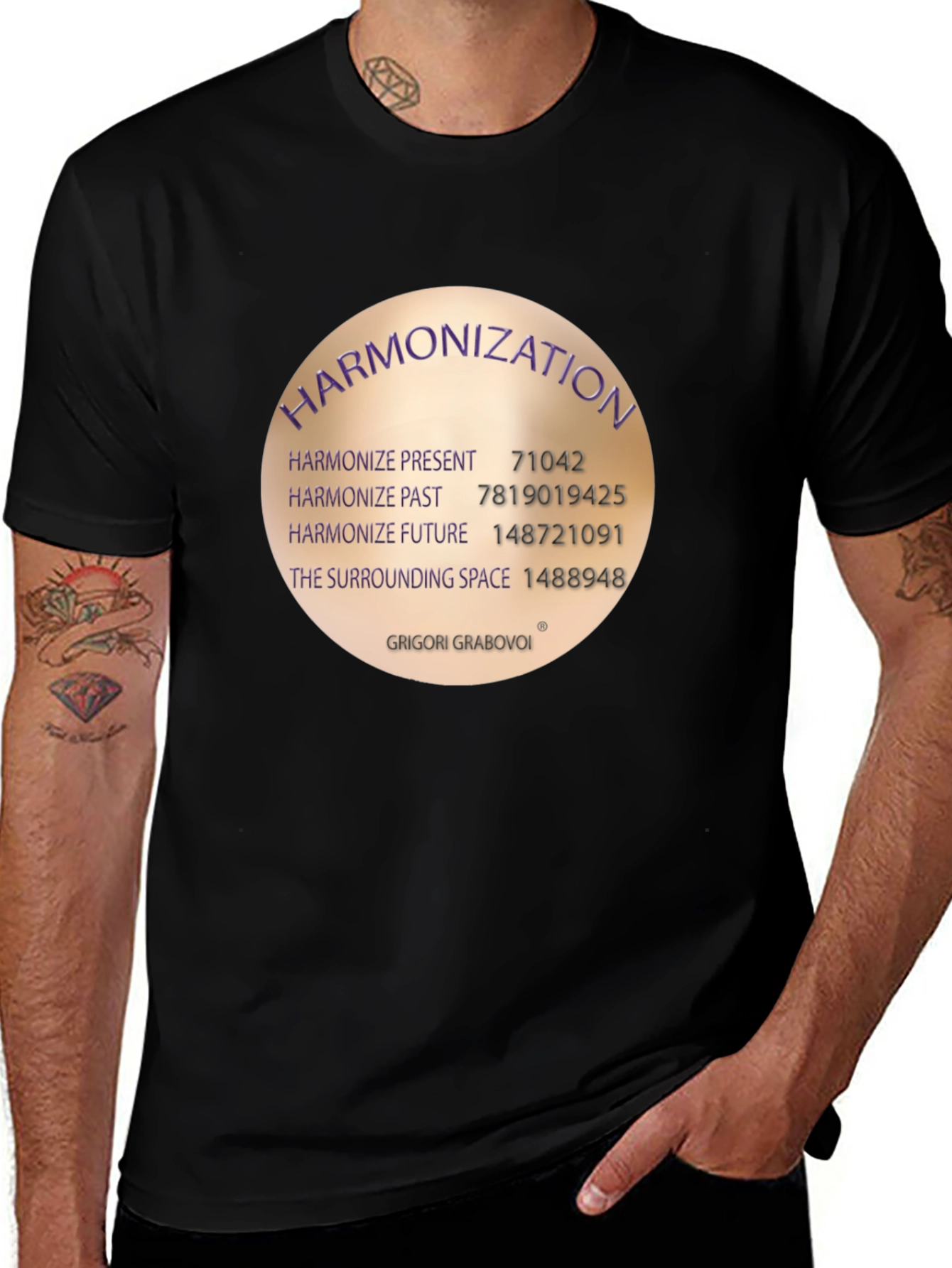 Variant 20 of Harmonization Graphic T-Shirt - Grigori Grabovoi Inspired Design