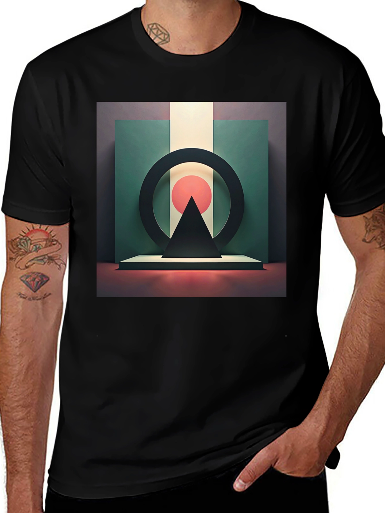 Variant 21 of Abstract Graphic Tee - Modern Art Design