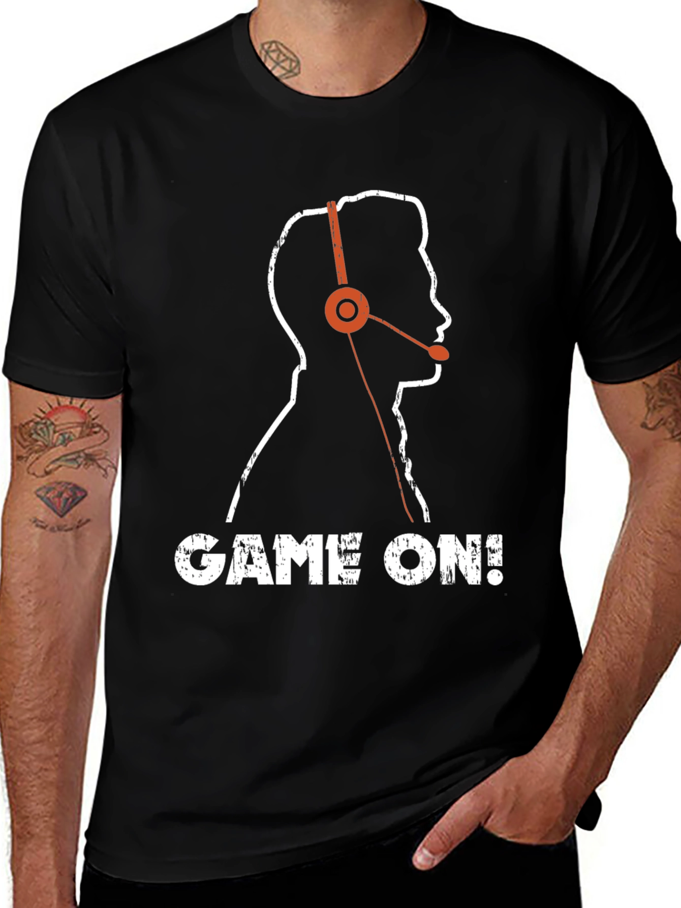 Variant 24 of Game On! Gamer Headset Graphic T-Shirt