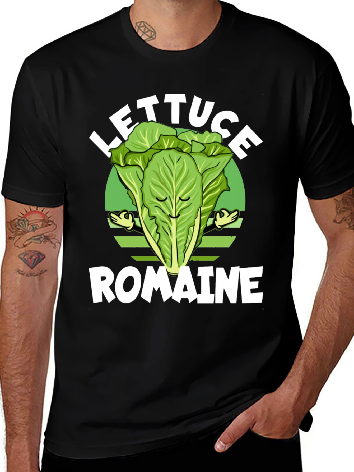 Lettuce Romaine Funny Vegetarian T-Shirt