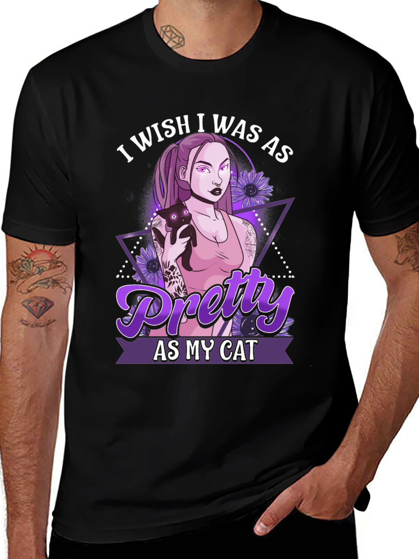 Variant 23 of Pretty As My Cat T-Shirt