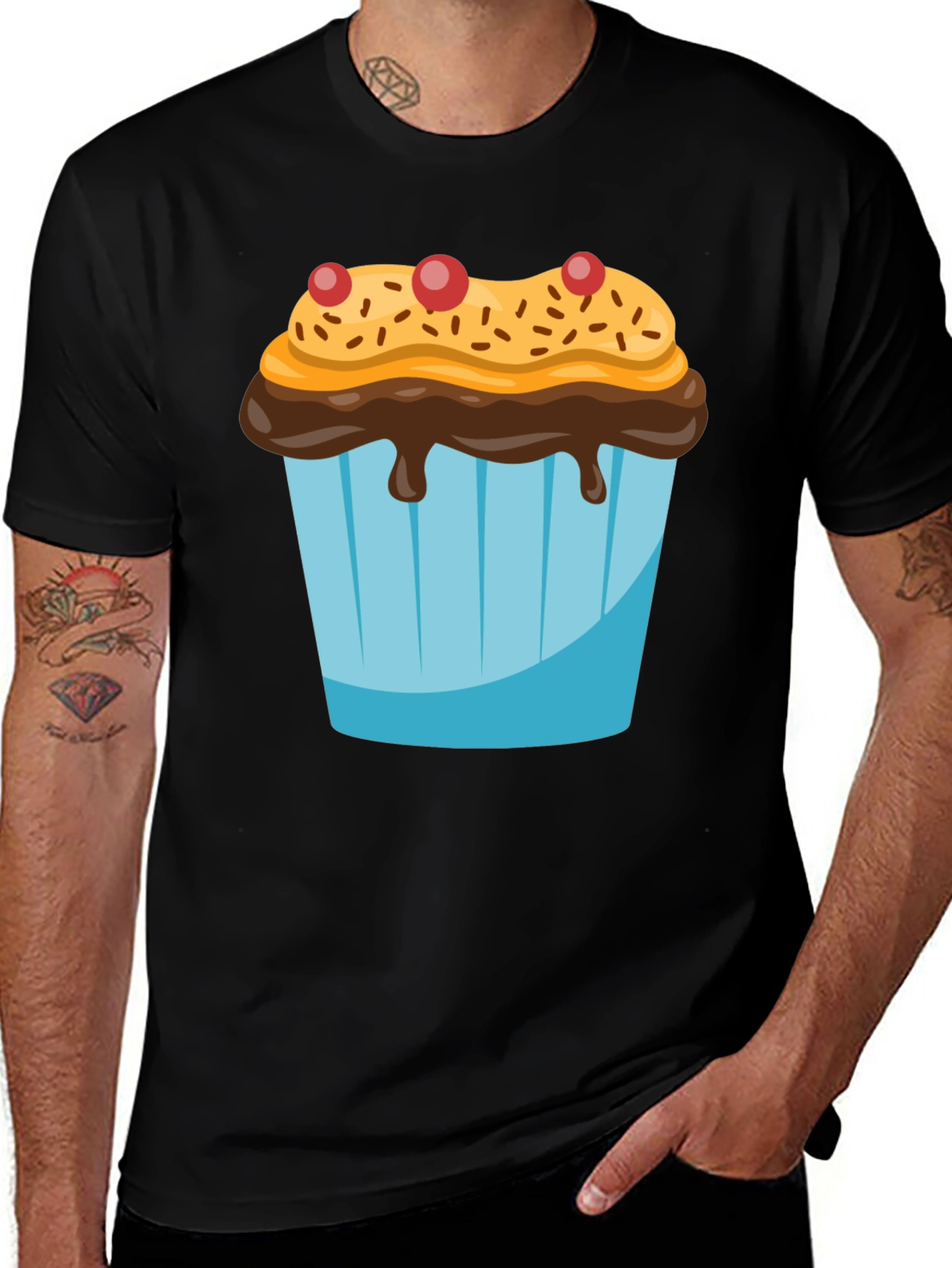 Variant 19 of Cupcake Graphic Tee - Sweet Treat T-Shirt