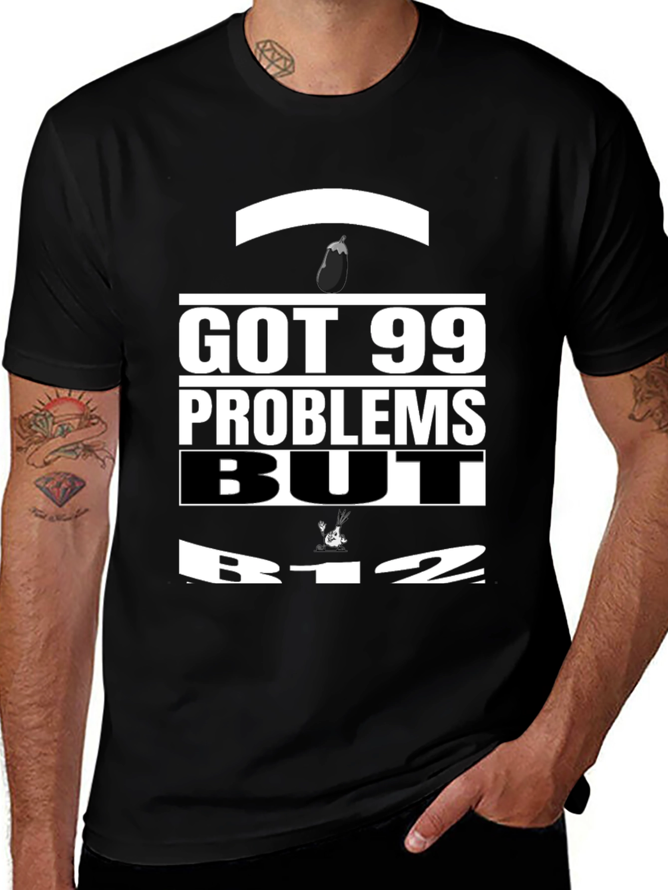 Variant 14 of Got 99 Problems Eggplant Funny Graphic Tee