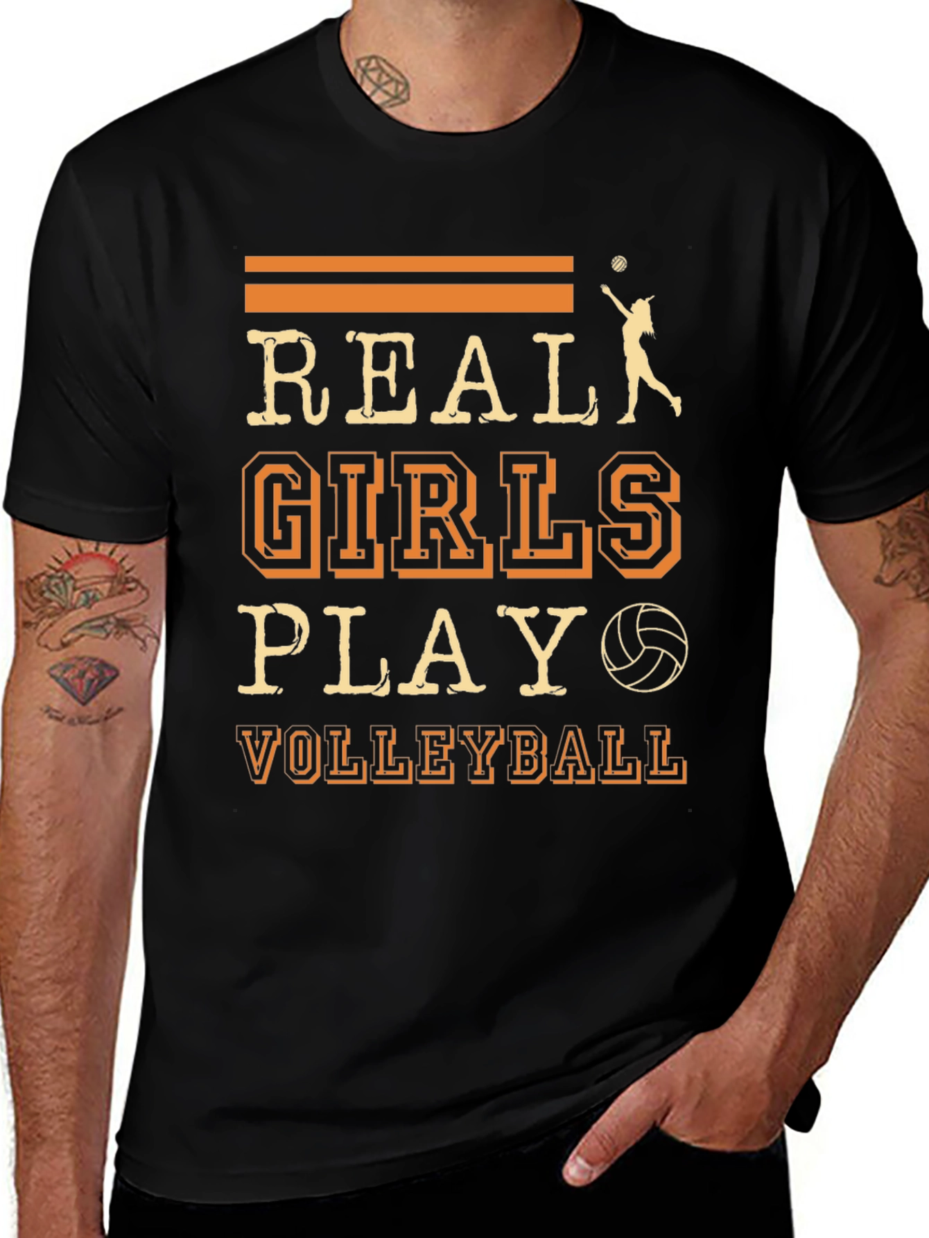 Variant 21 of Real Girls Play Volleyball T-Shirt