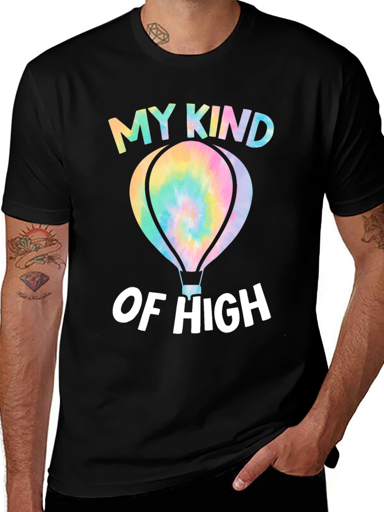 Variant 19 of My Kind of High Hot Air Balloon Graphic Tee