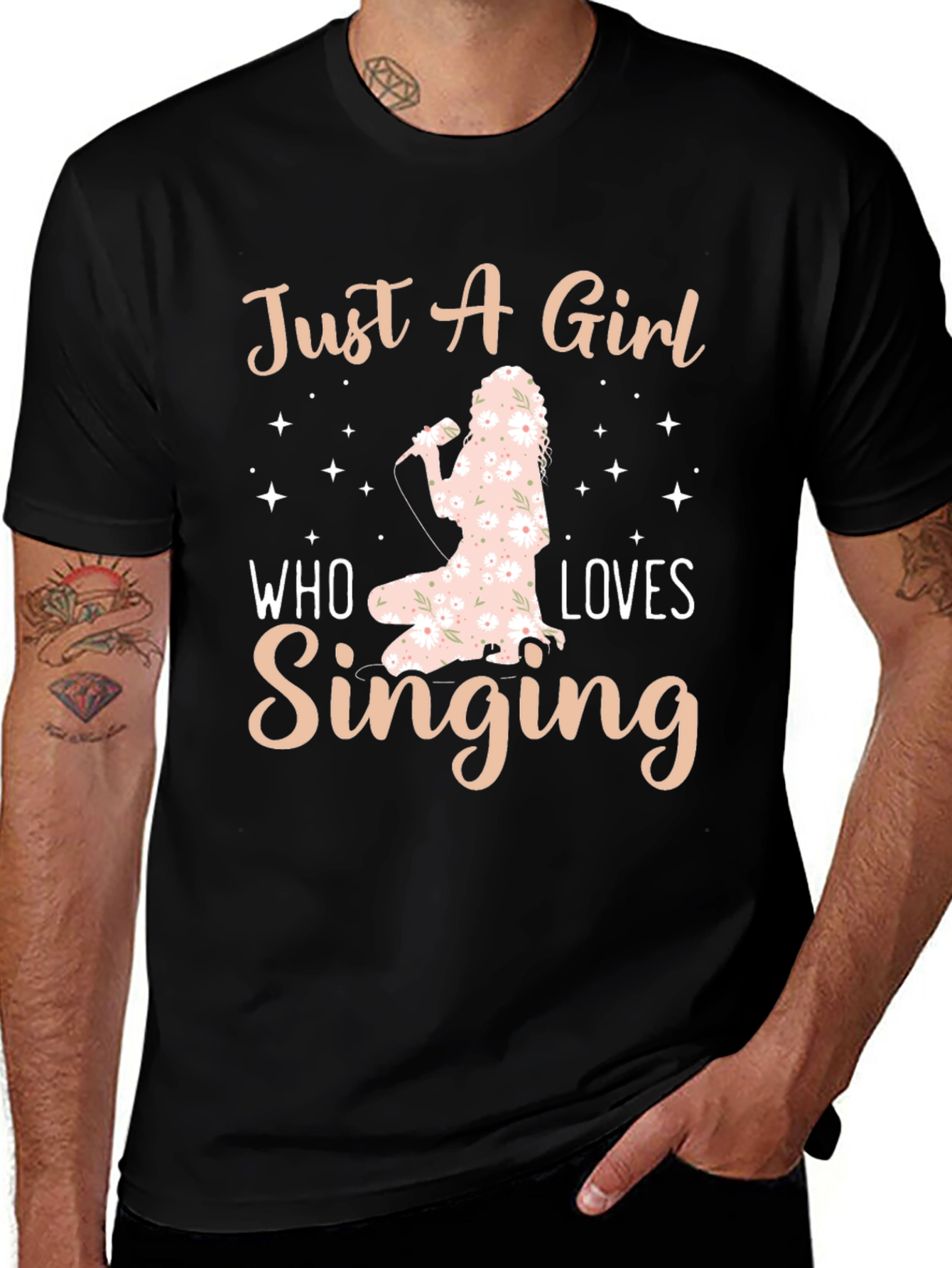 Variant 7 of Just A Girl Who Loves Singing T-Shirt