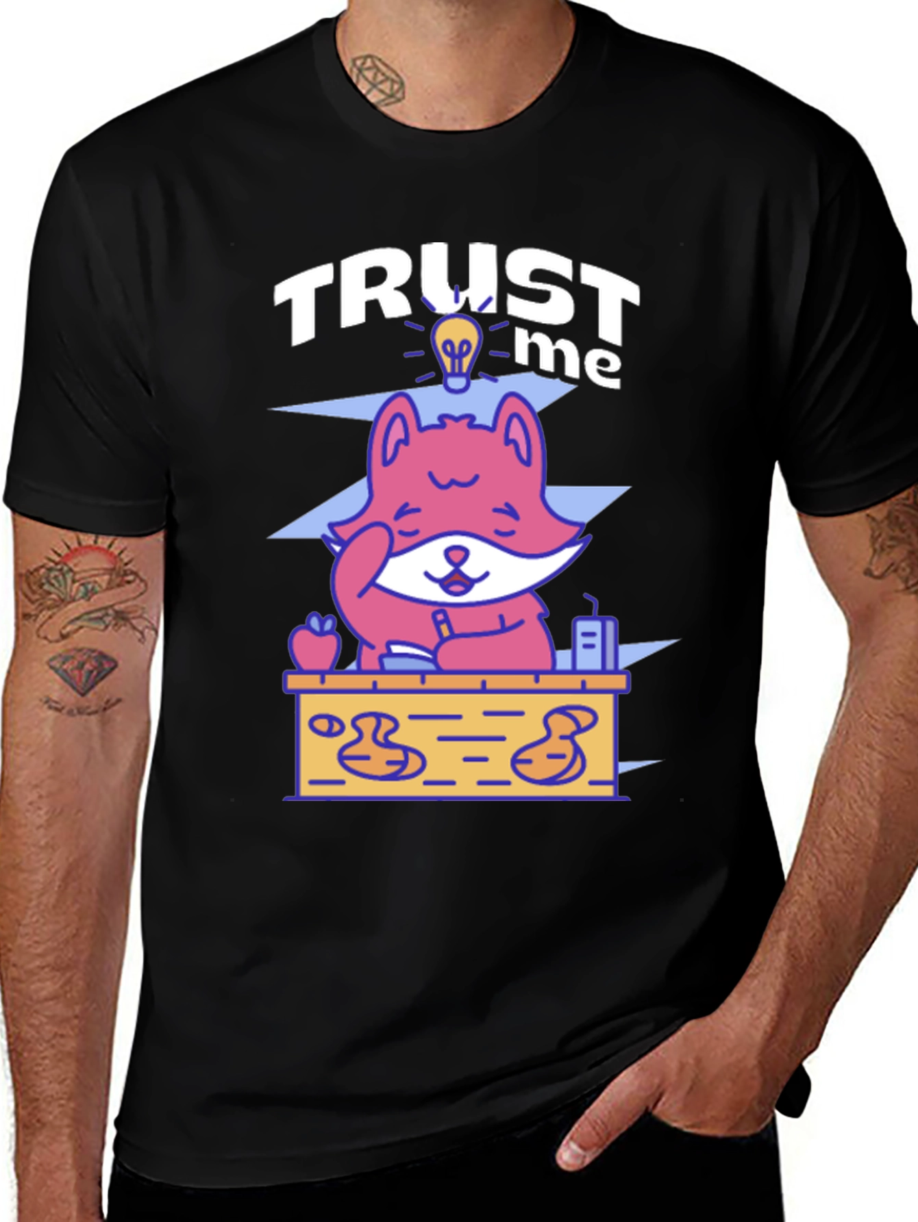 Variant 13 of Trust Me Fox Graphic Tee - Unisex Crewneck T-Shirt