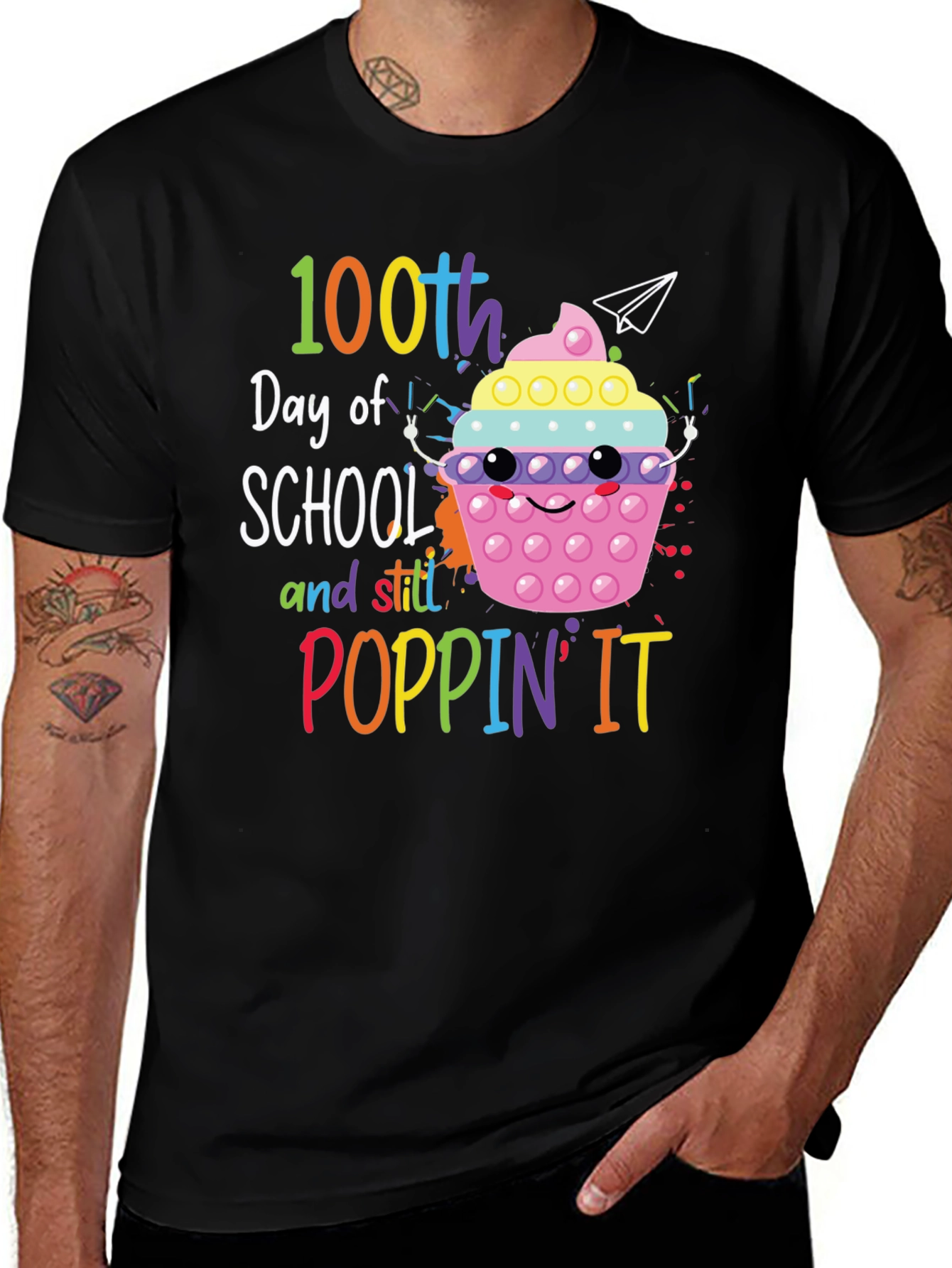 100th Day of School T-Shirt - Poppin' It