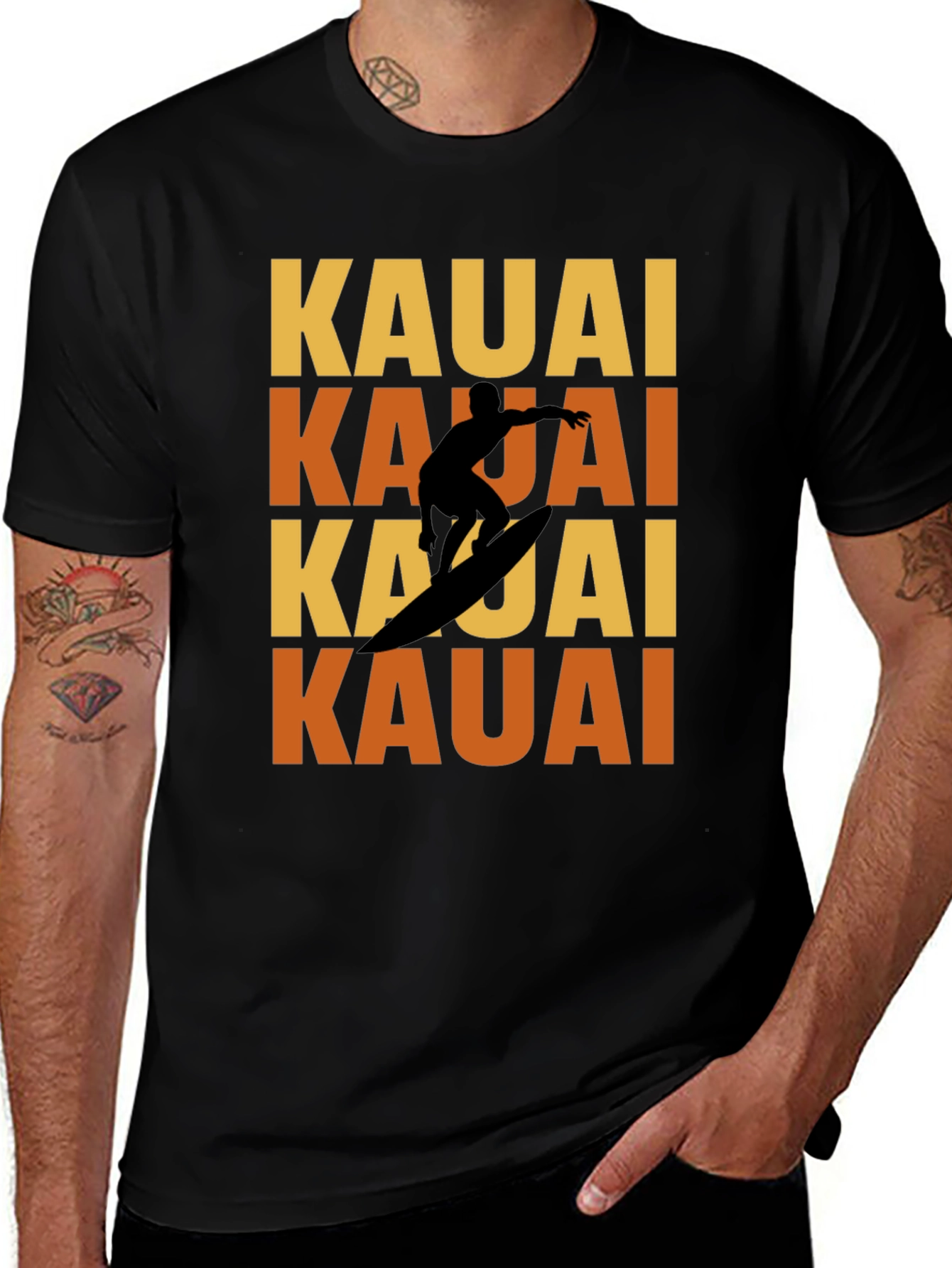 Kauai Surfer T-Shirt - Island Vibes