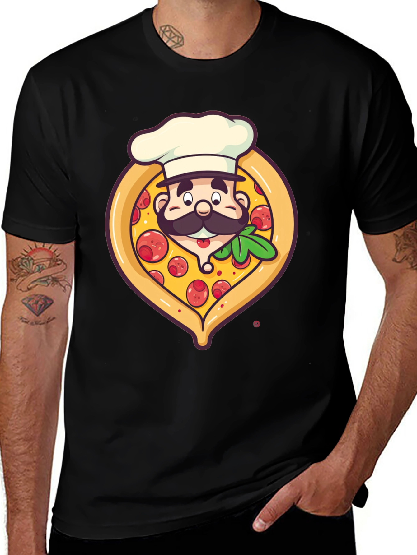 Variant 2 of Pizza Chef Graphic T-Shirt - Unique Design