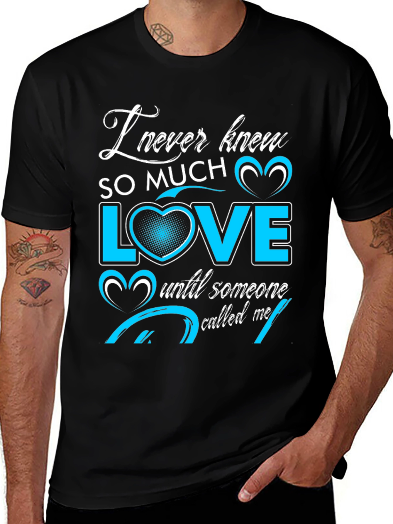 Variant 4 of I Never Knew Love Black Graphic Tee