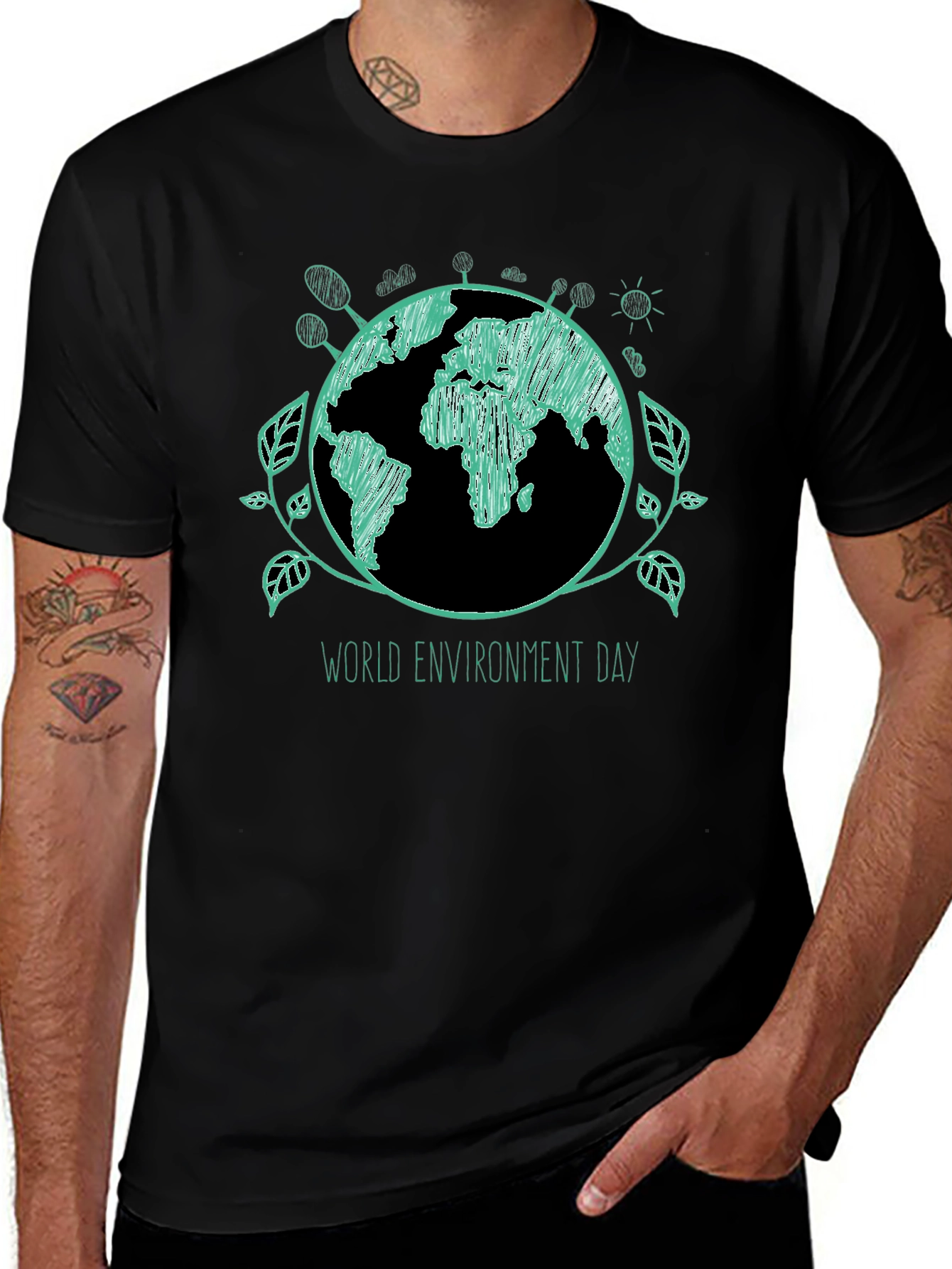 Variant 29 of Eco-Friendly World Environment Day Graphic Tee