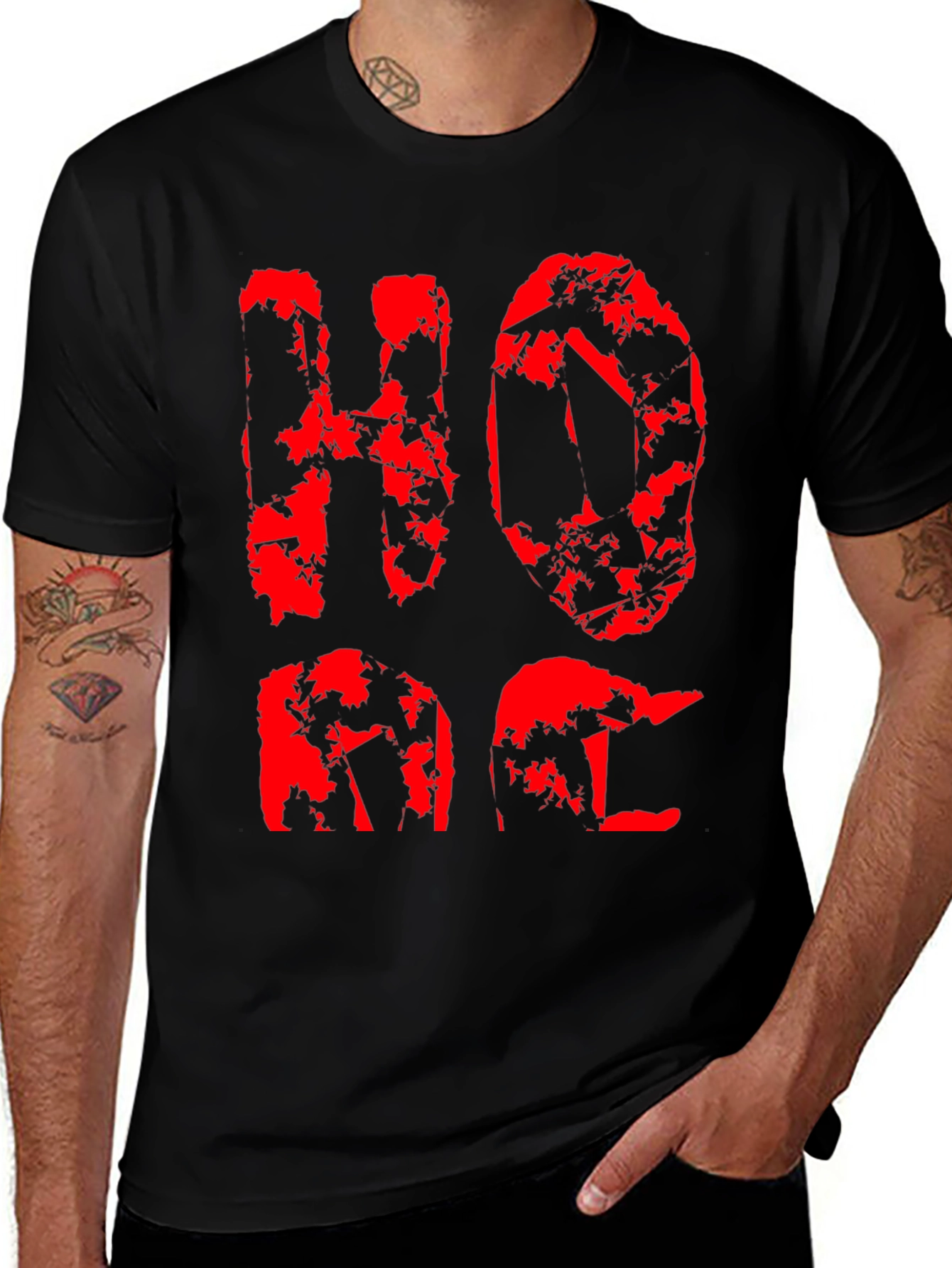 Variant 7 of HOPE Graphic Tee - Distressed Print T-Shirt