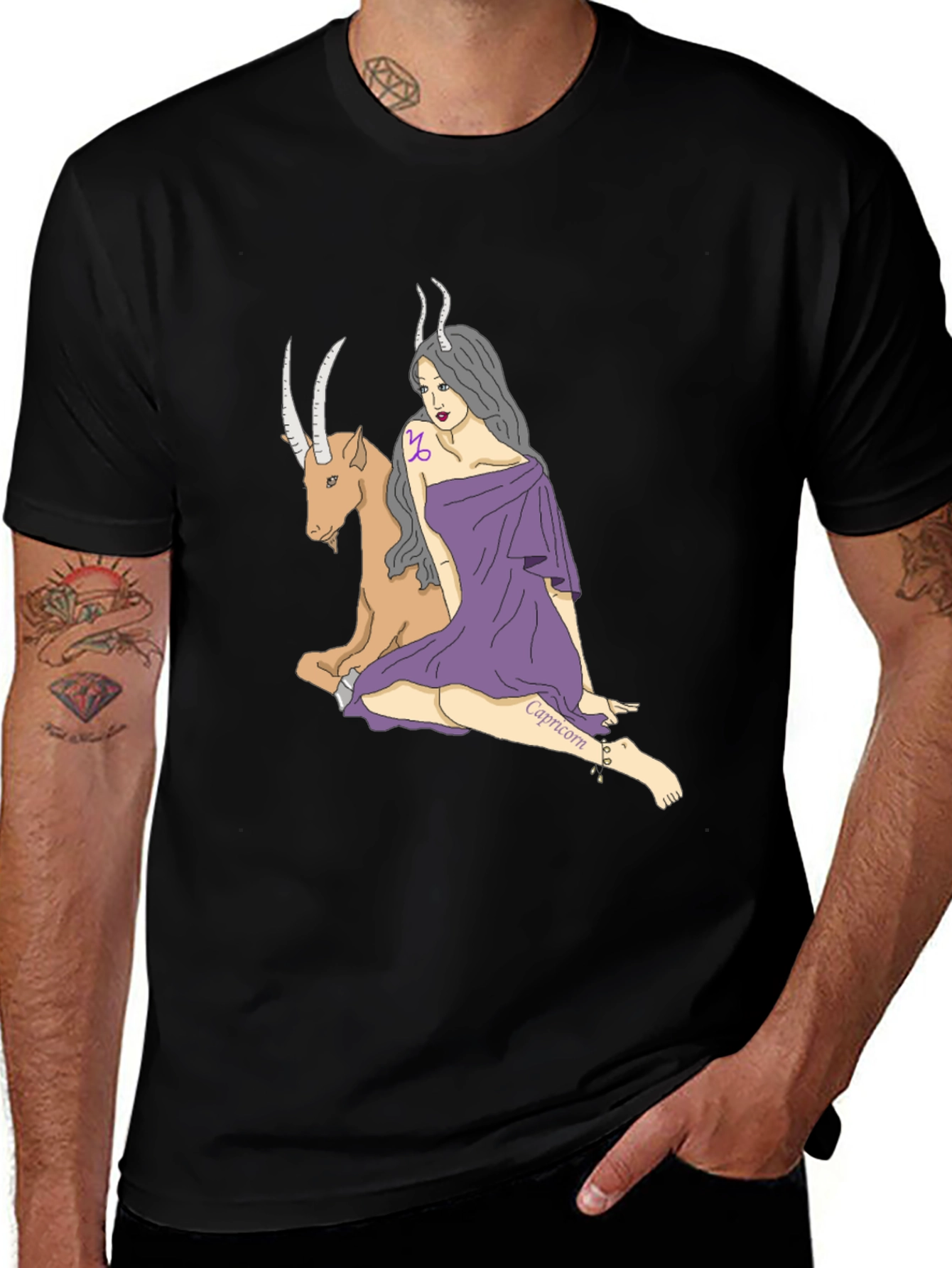 Capricorn Graphic Tee - Stylish Zodiac T-Shirt