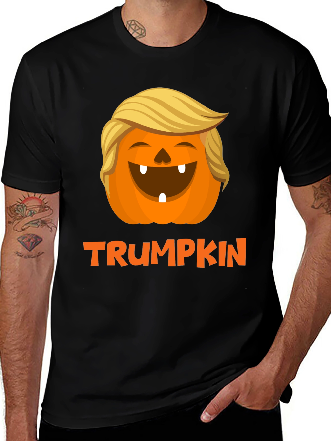 Trumpkin Halloween T-Shirt - Festive Fall Apparel