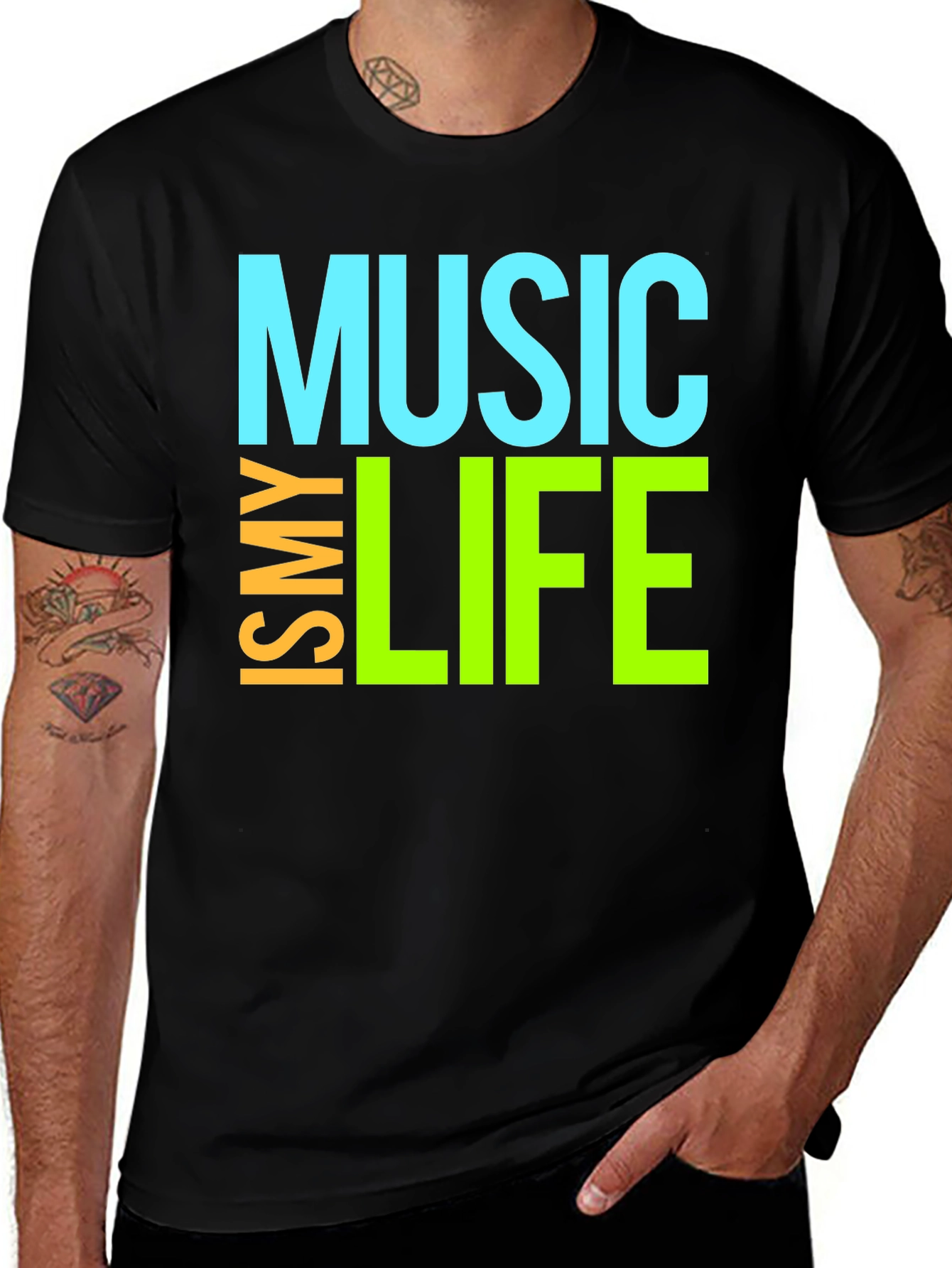 Variant 16 of Music Is My Life Graphic Tee