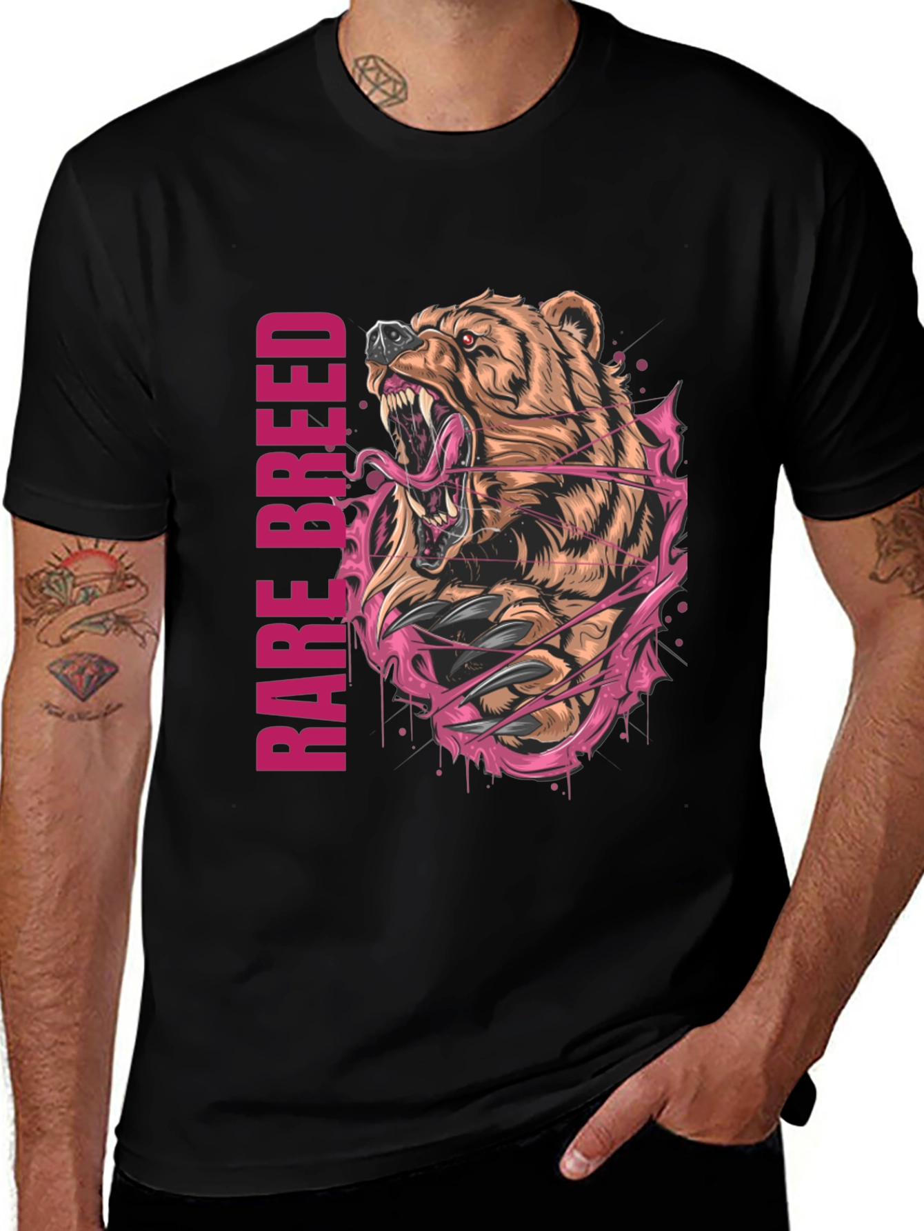 Variant 5 of Rare Breed Bear Graphic T-Shirt