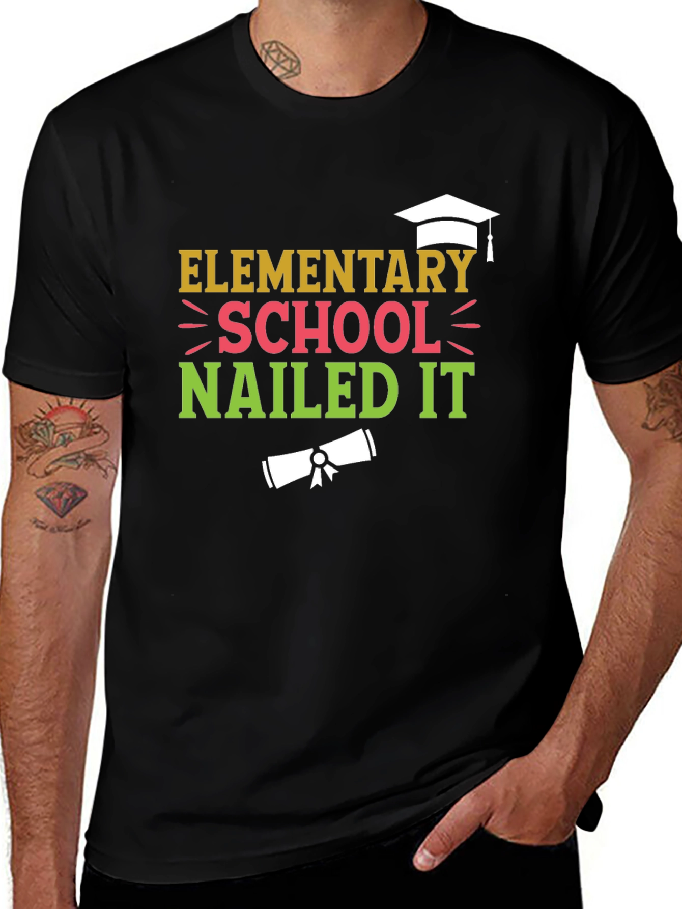 Elementary School Nailed It Graduation T-Shirt