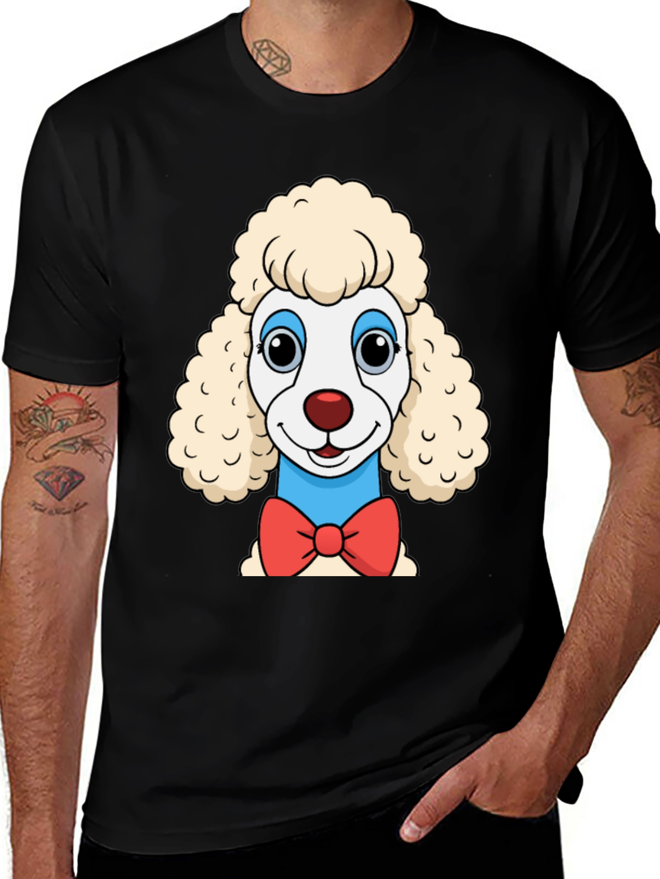 Variant 11 of Poodle Cartoon Graphic T-Shirt