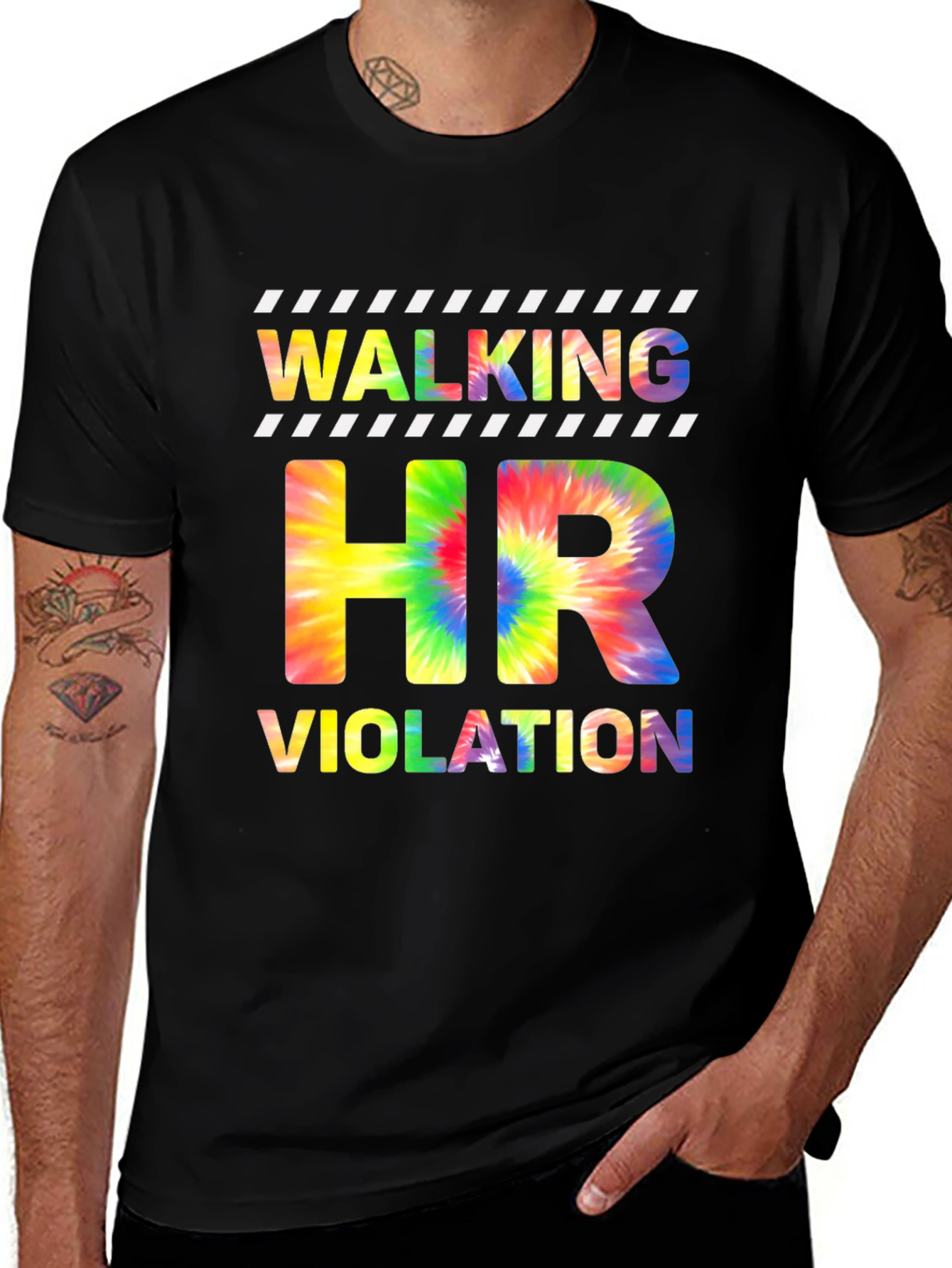 Variant 21 of Walking HR Violation T-Shirt