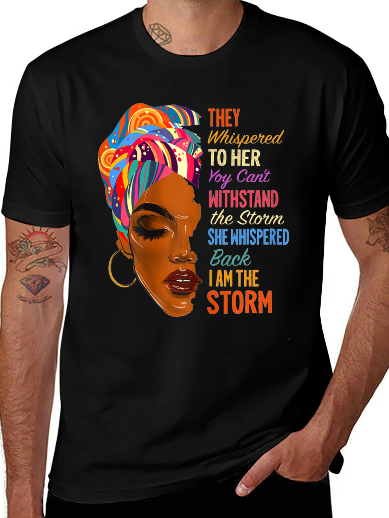 Variant 29 of I am the Storm T-Shirt - Empowering Women's Tee