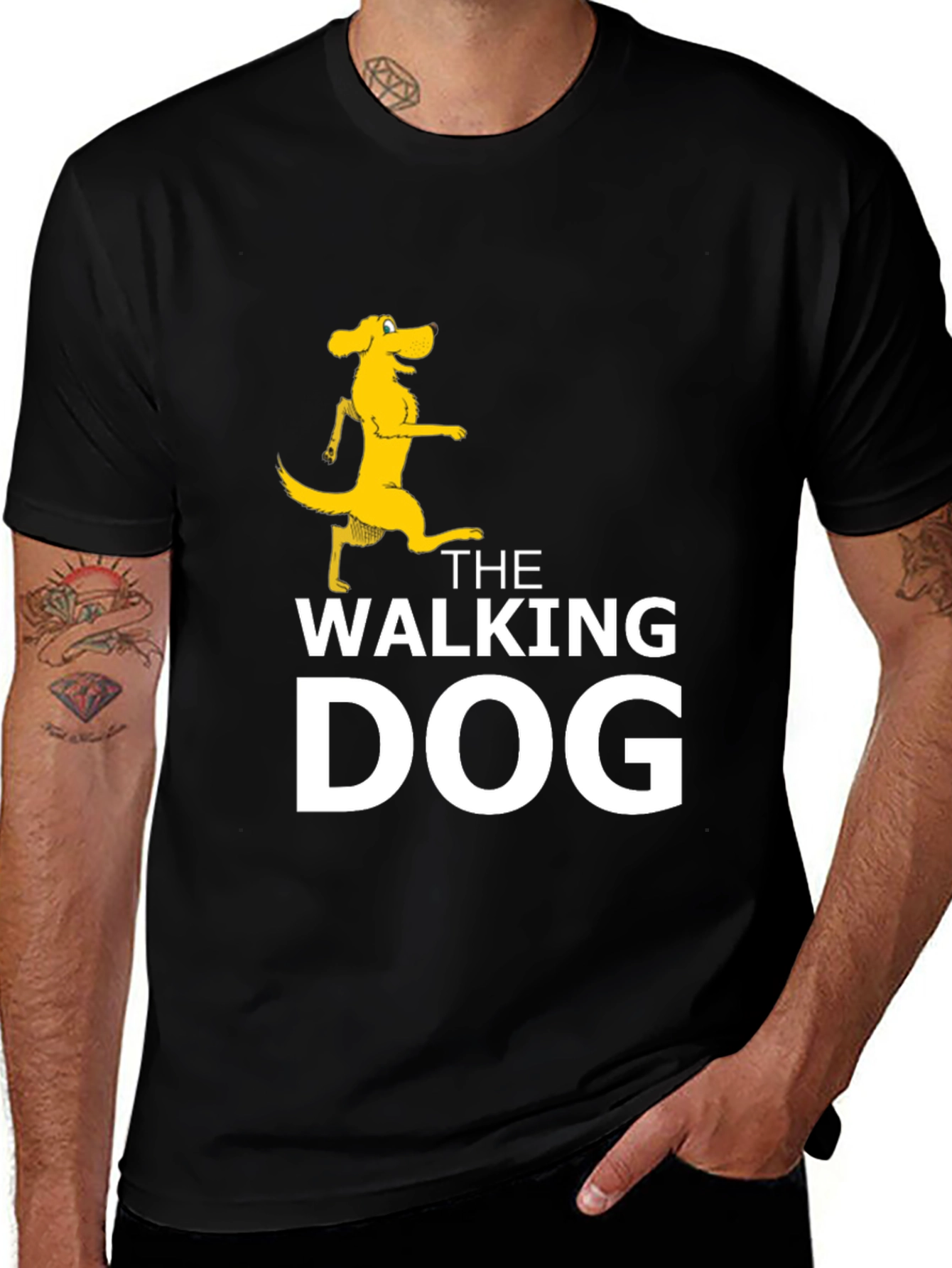 Variant 4 of The Walking Dog Black T-Shirt
