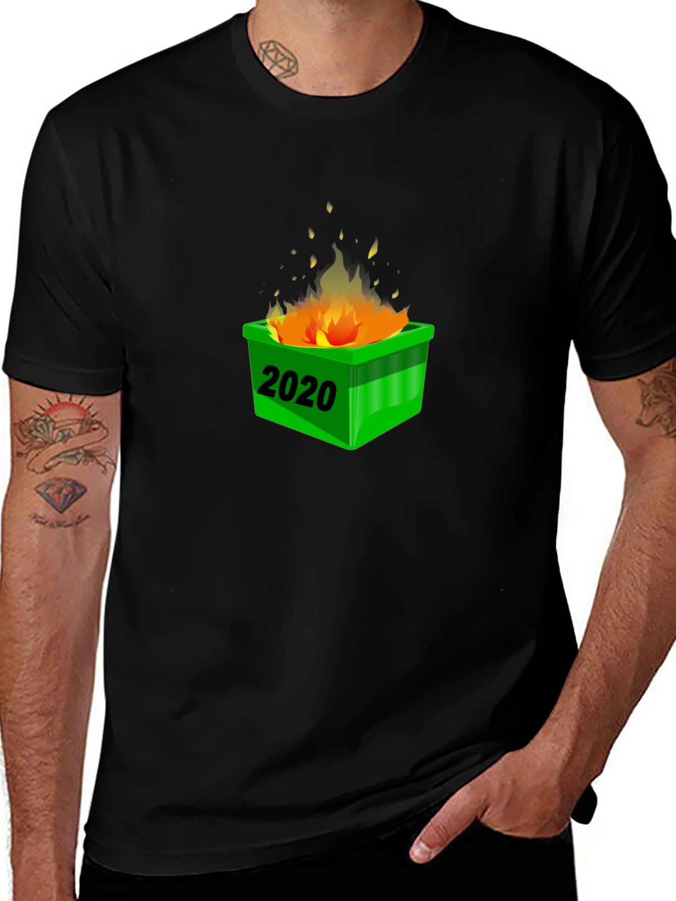 2020 Dumpster Fire T-Shirt - Black