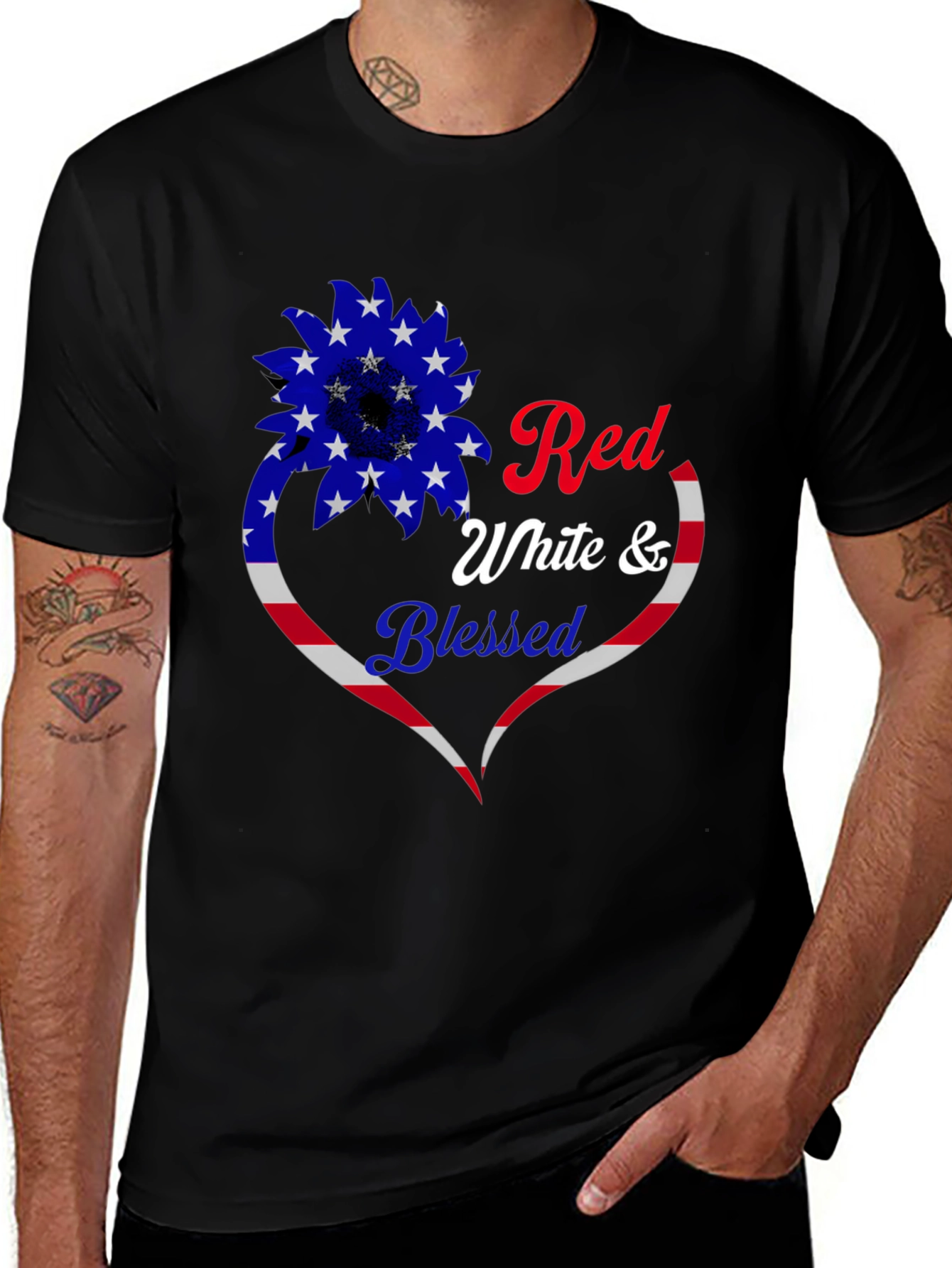 Red White & Blessed Patriotic T-Shirt